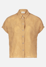 Oversize-Bluse mit überschnittenen Ärmeln / Vorderseite