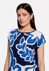 Patchwork-Shirt mit Print / Detailbild