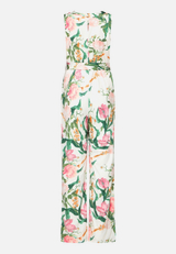 Jumpsuit mit Bindegürtel / Rückseite