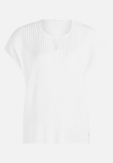 Kurzarm-Shirt mit Plissee / Vorderseite