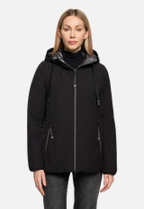 Wendejacke mit Kapuze / Modellfoto Vorderseite