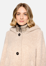 Wolljacke mit Kapuze / Detailbild