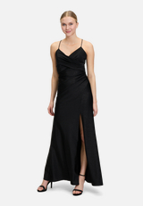 Abendkleid im Glitzer-Look / Modellfoto Vorderseite