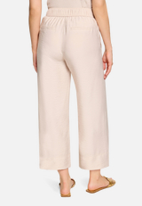 Casual-Hose mit elastischem Bund / Modellfoto Rückseite