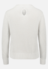 Strickpullover mit Lurexfaden / Rückseite