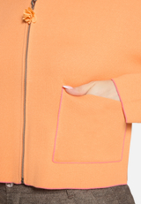 Strick-Cardigan mit Stehkragen / Detailbild