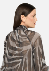 Chiffonbluse mit Volant / Detailbild