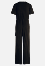 Jumpsuit mit Bindegürtel / Rückseite