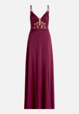 Abendkleid mit Stickerei / Vorderseite