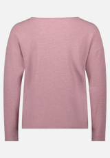 Strickpullover mit Rundhalsausschnitt / Rückseite