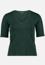 Basic-T-Shirt mit V-Ausschnitt / Vorderseite