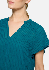 Bluse transparent mit V-Ausschnitt  / Detailbild