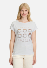 Casual-Shirt mit Aufdruck / Modellfoto Vorderseite