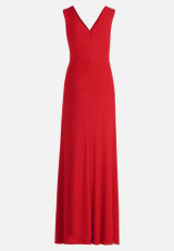 Abendkleid mit V-Ausschnitt / Rückseite