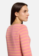 Ringelshirt mit Rundhalsausschnitt / Detailbild