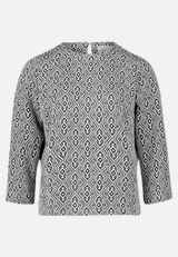 Blusenshirt mit Jacquard / Vorderseite