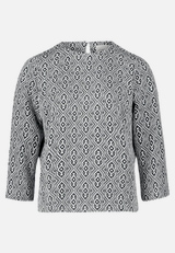Blusenshirt mit Jacquard / Vorderseite