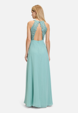 Abendkleid mit Placement / Modellfoto Rückseite