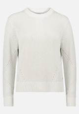 Strickpullover mit Lurexfaden / Vorderseite