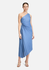 Abendkleid im Glitzer-Look / Modellfoto Vorderseite