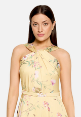 Abendkleid mit Blumenprint / Detailbild