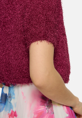 Sommer-Strickjacke mit Effektgarn / Detailbild