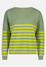 Strickpullover mit U-Boot-Ausschnitt / Vorderseite
