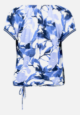Printshirt mit Raffung / Rückseite