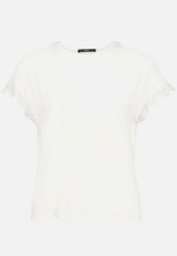 T-Shirt mit Spitze / Vorderseite