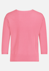 Feinstrickpullover mit V-Ausschnitt / Rückseite