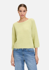 Strickpullover mit Rundhalsausschnitt / Modellfoto Vorderseite