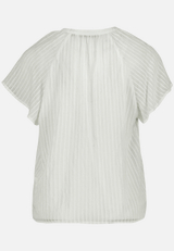 Bluse transparent mit V-Ausschnitt  / Rückseite