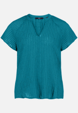 Bluse transparent mit V-Ausschnitt  / Vorderseite