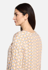 Casual-Bluse mit Muster / Detailbild