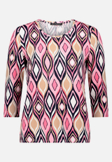 Basic Shirt mit Print / Vorderseite