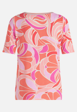 Printshirt mit Schmucksteinen / Rückseite