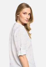 Casual-Bluse mit Lurexfaden / Detailbild
