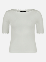 Halbarm-Shirt mit U-Boot-Ausschnitt / Vorderseite