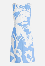 Cocktailkleid mit Blumenprint / Rückseite