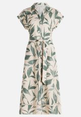 Hemdblusenkleid mit Print / Vorderseite