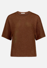 Casual-Shirt mit Lurexfaden / Vorderseite