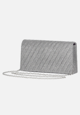 Clutch-Tasche im Glitzer-Look / Vorderseite