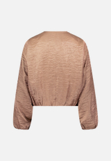 Jacke mit Knittereffekt / Rückseite