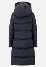 Daunen-Steppjacke mit Kapuze / Rückseite