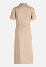 Wickelkleid mit Kragen / Rückseite