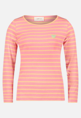 Ringelshirt mit Rundhalsausschnitt / Vorderseite