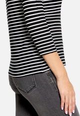 Basic Shirt mit Ringel / Detailbild