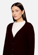 Strick-Cardigan mit V-Ausschnitt / Detailbild