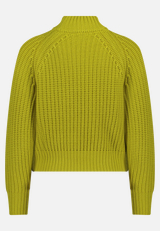 Grobstrick-Pullover mit Struktur / Rückseite