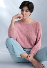 Strickpullover mit Fledermausärmeln / Imagebild